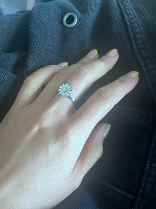 Anillo Fidget Flor
