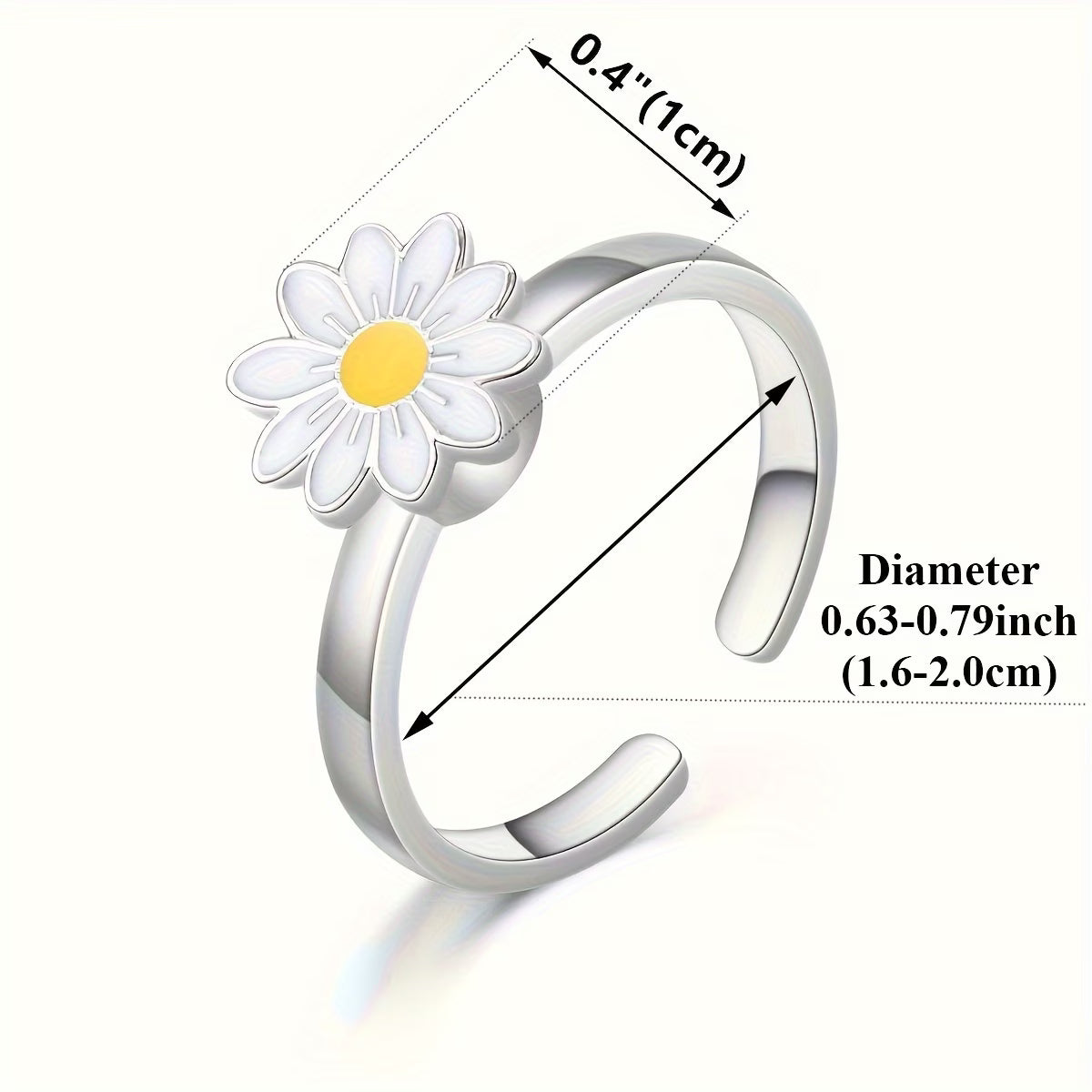 Anillo Fidget Flor