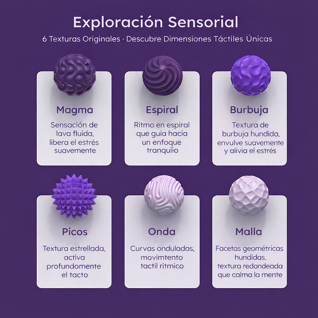 Set de 6 bolitas magnéticas sensoriales
