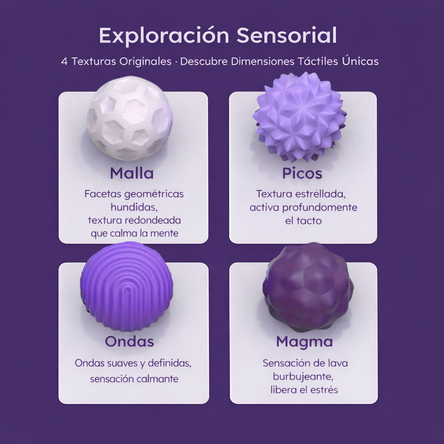 Set de 8 bolitas magnéticas sensoriales